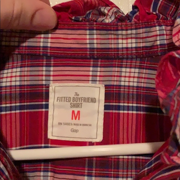 Gap ruffle plaid top - Picture 3 of 4
